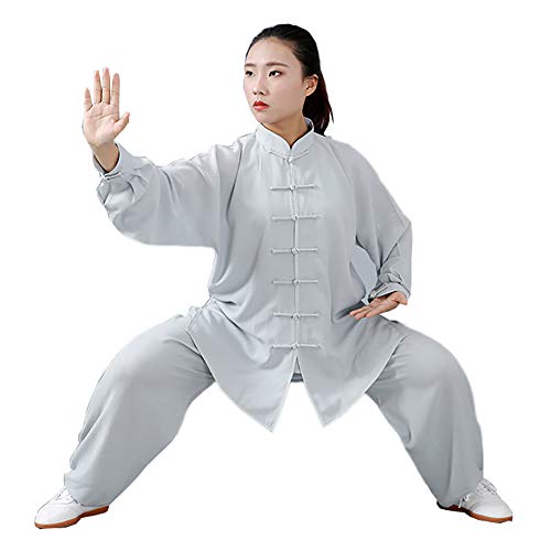 Daoba Unisex Kung Fu Uniform Tai Chi Kampfkunst Kleidung Wushu Anzug Trainingsanzug Tops Und Hose von Daoba