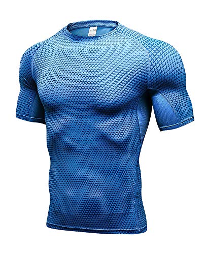 Herren Schnelltrocknend Tights Compression T-Shirts Kurzarm Sports Tops T-Shirt Base Layer Outdoor Schulung Fitness Herren Schnelltrocknend Tights Compression T-Shirts Kurzarm Sports Tops T-Shirt Base Layer Outdoor Schulung Fitness von Daoba