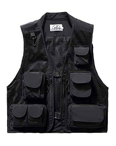 Outdoor-Weste Sommer Anglerweste Superleichte Atmungsaktive Netzweste für Fotografie und Wandern Mutil-Tasche Damen Herren Outdoor-Weste Sommer Anglerweste Superleichte Atmungsaktive Netzweste für Fotografie und Wandern Mutil-Tasche Damen Herren von Daoba
