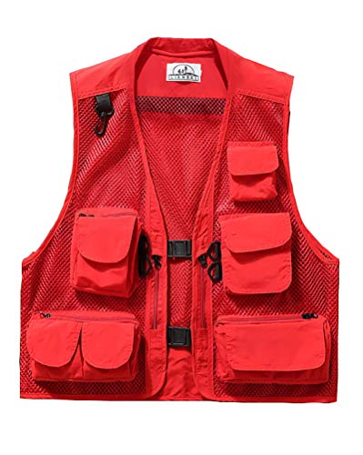 Outdoor-Weste Sommer Anglerweste Superleichte Atmungsaktive Netzweste für Fotografie und Wandern Mutil-Tasche Damen Herren Outdoor-Weste Sommer Anglerweste Superleichte Atmungsaktive Netzweste für Fotografie und Wandern Mutil-Tasche Damen Herren von Daoba