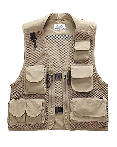 Outdoor-Weste Sommer Anglerweste Superleichte Atmungsaktive Netzweste für Fotografie und Wandern Mutil-Tasche Damen Herren Outdoor-Weste Sommer Anglerweste Superleichte Atmungsaktive Netzweste für Fotografie und Wandern Mutil-Tasche Damen Herren von Daoba
