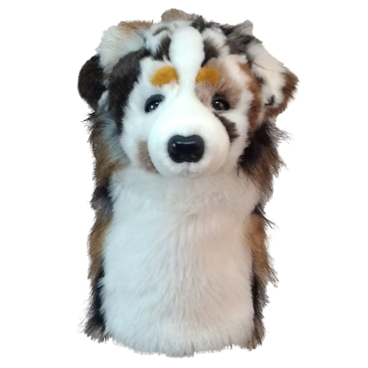Daphne's Headcovers Mens White, Brown And Black Australian Shepherd Golf Head Cover, Size: One Size | American Golf von Daphne's Headcovers