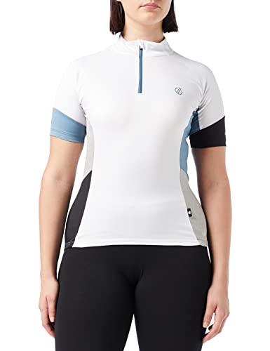 Dare 2b Compassion II Jersey Damen-Radsport-T-Shirt Q-Wic Plus leichtes Material mit geruchsabweisenden und reflektierenden Druckdetails - halber Belüftungsreißverschluss - Sport-T-Shirt Dare 2b Compassion II Jersey Damen-Radsport-T-Shirt Q-Wic Plus leichtes Material mit geruchsabweisenden und reflektierenden Druckdetails - halber Belüftungsreißverschluss - Sport-T-Shirt von Dare2b