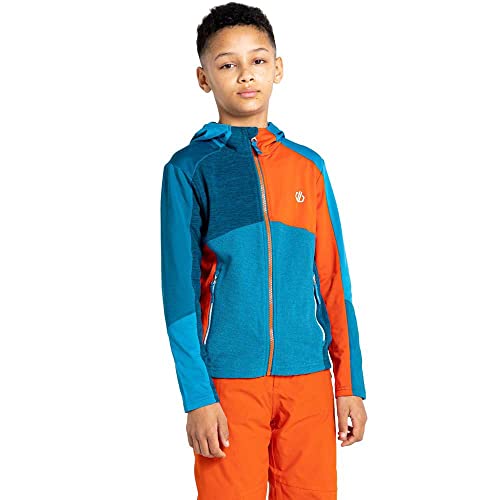 Dare 2b Hero Kids Core Strech für Skifahren, Wandern und Trekking – Recyceltes Stretchmaterial mit warmer Rückseite, schnell trocknend, angewachsene Kapuze und durchgehender Reißverschluss von Dare2b