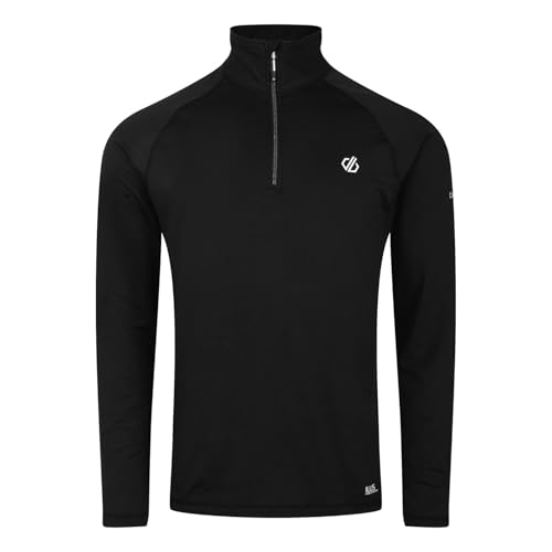 Dare 2b Herren Fuse Up II Core Stretch Lightweight Quick Drying Half Length Inner Zip Chin Guard Dehnbare Mittelschicht, Schwarz, L Dare 2b Herren Fuse Up II Core Stretch Lightweight Quick Drying Half Length Inner Zip Chin Guard Dehnbare Mittelschicht, Schwarz, L von Dare 2b