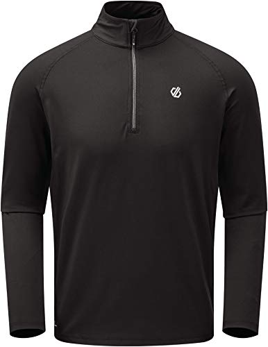 Dare 2b Herren Fuse Up II Core Stretch Lightweight Quick Drying Half Length Inner Zip Chin Guard Dehnbare Mittelschicht, Schwarz, XL Dare 2b Herren Fuse Up II Core Stretch Lightweight Quick Drying Half Length Inner Zip Chin Guard Dehnbare Mittelschicht, Schwarz, XL von Dare 2b
