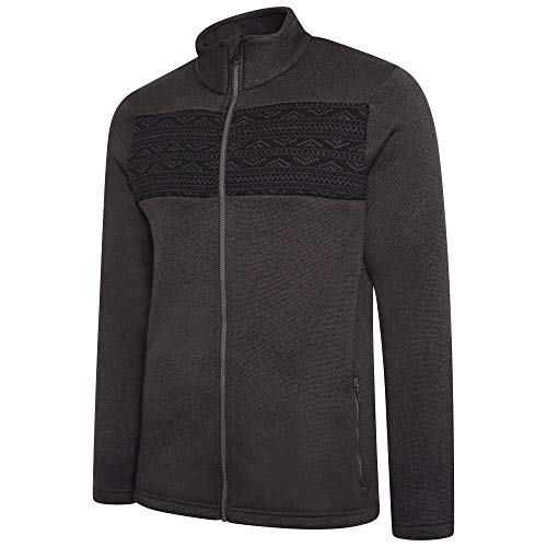 Dare 2b Herren Inclose Full Length Inner Zip Chin Guard Knit Effect Sweater Strickwaren, Ebony Grey, XXL Dare 2b Herren Inclose Full Length Inner Zip Chin Guard Knit Effect Sweater Strickwaren, Ebony Grey, XXL von Dare 2b