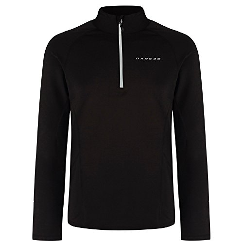 Dare 2b Herren Interfuse Lightweight Full Zip Core Top Dehnbare Mittelschicht, Schwarz, M von Dare2b