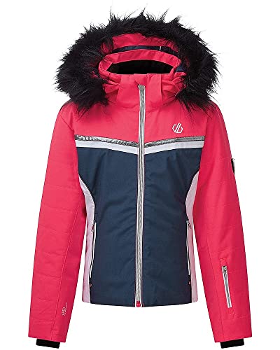 Dare 2b Kinder Estimate Waterproof Breathable Taped Seams Insulated Reflective Detail Jacket Jacken, Dunkles Denim/Neonpink, 11-12 Dare 2b Kinder Estimate Waterproof Breathable Taped Seams Insulated Reflective Detail Jacket Jacken, Dunkles Denim/Neonpink, 11-12 von Dare 2b