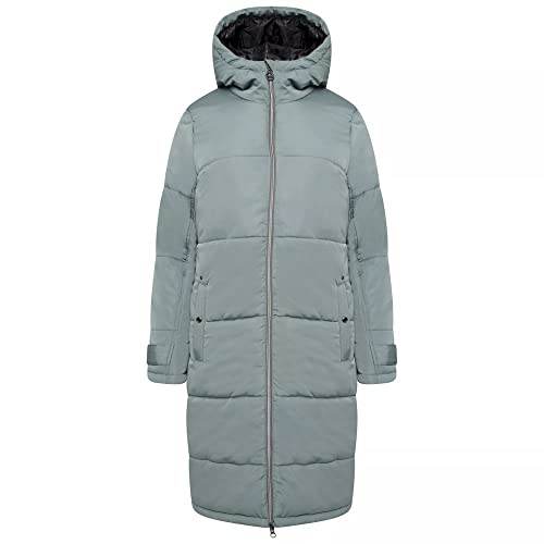Dare 2b Reputable Long II Womens Long Coat Jacket wasserabweisendes recyceltes Material - durchgehender Reißverschluss mit 2 niedrigen Reißverschlusstaschen, Kapuze und verstellbaren Bündchen Dare 2b Reputable Long II Womens Long Coat Jacket wasserabweisendes recyceltes Material - durchgehender Reißverschluss mit 2 niedrigen Reißverschlusstaschen, Kapuze und verstellbaren Bündchen von Dare2b