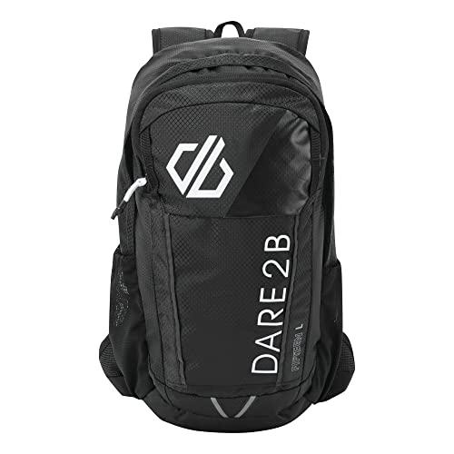 Dare 2b 15 l Vite Air Back interne Hydration Storage Leichter Hüftgurt Reißverschluss Fronttasche Rucksack, schwarz/weiß, SGL von Dare 2b