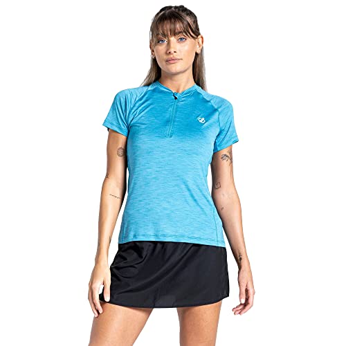 Outdare II Kurzärmeliges Fitness-Shirt für Damen mit halblangem Reißverschluss von Dare 2b