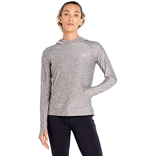 Dare 2b Sprint City Womens Hoodie Fresh Q-wic leichtes, recyceltes, schnell trocknendes und geruchsabweisendes Material mit niedriger Fronttasche und Daumenschlaufen von Dare2b