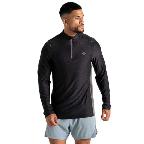 Dare2b Herren-Power-Up-Jersey, Stretch, Midlayer, Schwarz von Dare2b