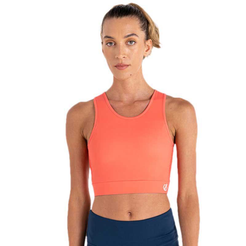 Dare2b Move Longline Sports Bra Orange S Frau von Dare2b