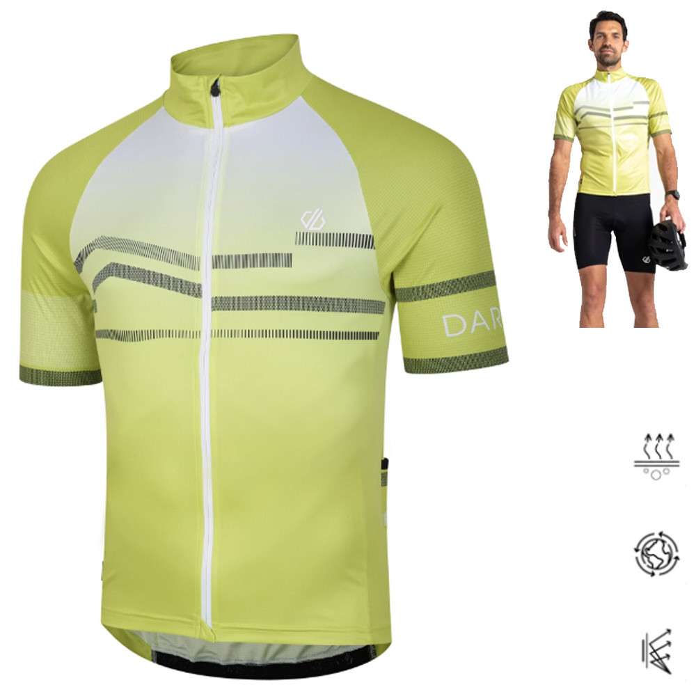 Dare2b - funktionelles, kurzarm Radtrikot mit RV AEP Revolving, green von Dare2b