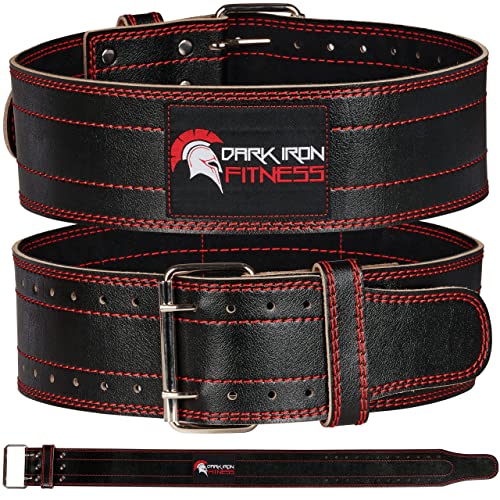 Dark Iron Fitness Gewichthebergürtel Herren & Damen Rückenstütze - 10 cm Rückengurt für Bodybuilding, Krafttraining, Powerlifting bis 270 kg - M von Dark Iron Fitness