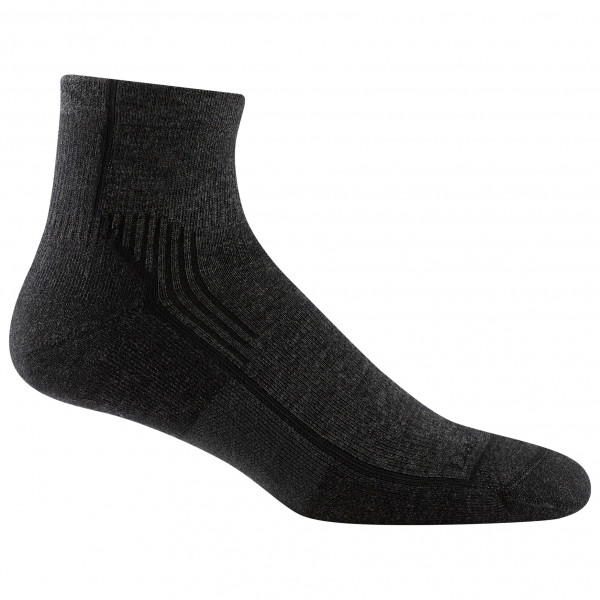 Darn Tough - Hiker 1/4 Midweight with Cushion - Wandersocken Gr L schwarz von Darn Tough