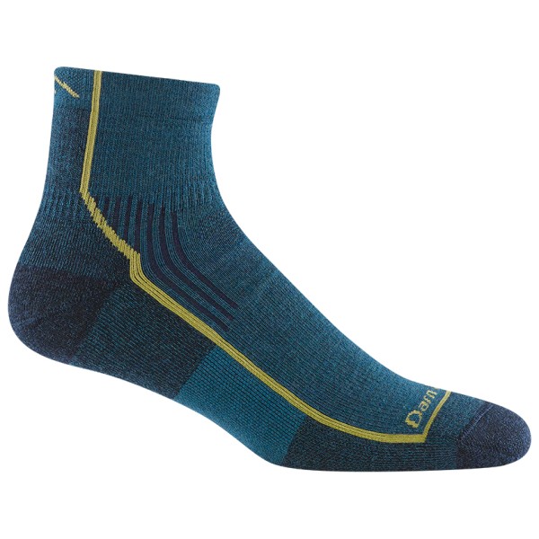 Darn Tough - Hiker 1/4 Midweight with Cushion - Wandersocken Gr XL blau von Darn Tough