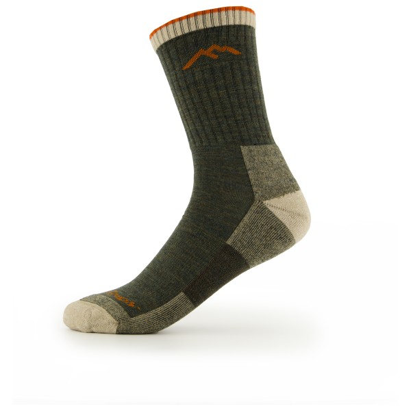 Darn Tough - Hiker Micro Crew Midweight With Cushion - Wandersocken Gr M oliv von Darn Tough