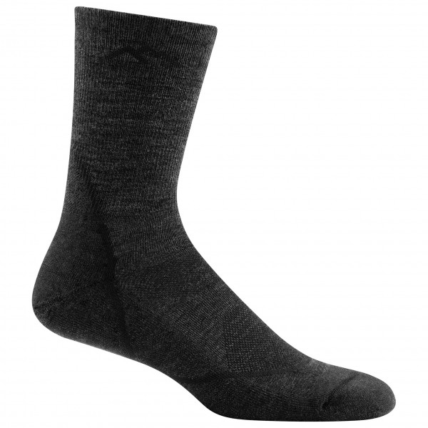 Darn Tough - Light Hiker Micro Crew Lightweight with Cushion - Wandersocken Gr L schwarz von Darn Tough