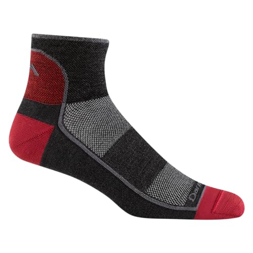 Darn Tough Vermont Herren 1/4 Merino Wool Ultra Light Athletic Socken Team DTV, Small (5.5-7.5) von Darn Tough