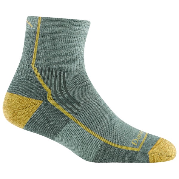 Darn Tough - Women's Hiker 1/4 Midweight with Cushion - Wandersocken Gr L oliv von Darn Tough