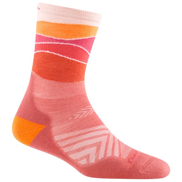 Darn Tough - Women's Horizon Micro Crew Ultra-Lightw. w. Cush. - Laufsocken Gr L rot von Darn Tough