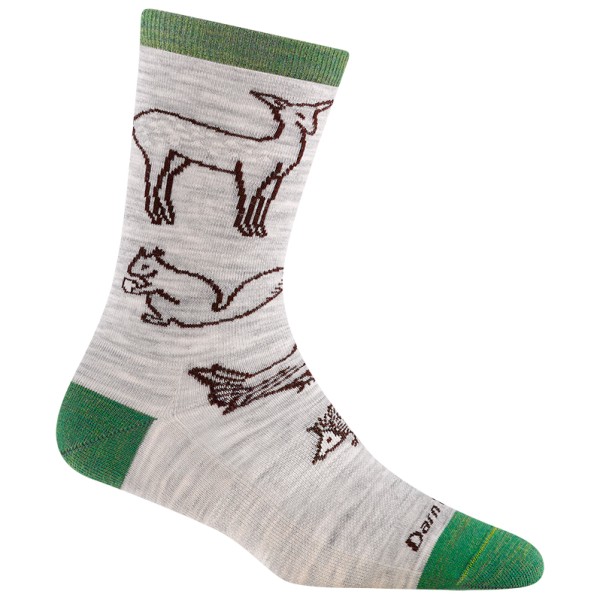 Darn Tough - Women's Woodland Creatures Throwback Crew LW - Merinosocken Gr L;M;S blau;grau von Darn Tough