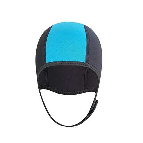 Daroplo -Schwimmkappe,Neopren-Taucherhaube -Neoprenanzug-Kapuze, Badekappen mit Kinnriemen,Taucher-Schwimmkappen,Blau Daroplo -Schwimmkappe,Neopren-Taucherhaube -Neoprenanzug-Kapuze, Badekappen mit Kinnriemen,Taucher-Schwimmkappen,Blau von Daroplo