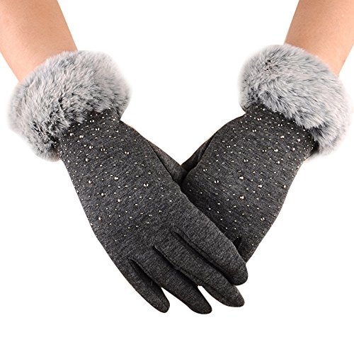 Darringls Handschuhe Damen Winter Thermo Handschuhe Warme Winddichte Winterhandschuhe Winter-Damenhandschuh Handschuhe für Geschenk Skifahren Radfahren von Darringls