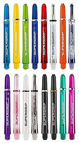 Harrows Supergrip Barrels in 10 Farben und 3 Längen, 5 Packungen, - Nero argento Harrows Supergrip Barrels in 10 Farben und 3 Längen, 5 Packungen, - Nero argento von Dart Stems
