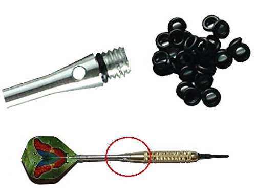 1 x Dart Gummiringe für optimalen Halt der Schäfte für Alu Shaft Dartpfeile Soft Steel von Dartfieber