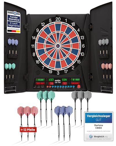 Elektronische Dartscheibe Dartona CB160 Cabinett | Offizielle Turniergröße | Dartscheibe elektronisch | Turnierscheibe mit 33 Spielen und über 160 Varianten Elektronische Dartscheibe Dartona CB160 Cabinett | Offizielle Turniergröße | Dartscheibe elektronisch | Turnierscheibe mit 33 Spielen und über 160 Varianten von Dartona