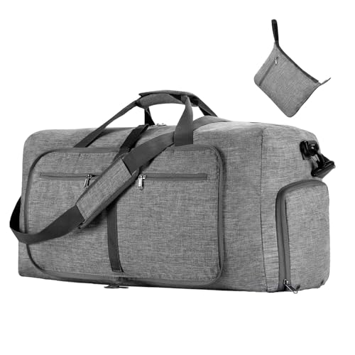 Handgepäcktasche – Große Reisetasche | Tote Handgepäck-Handtasche | Faltbare Weekender-Übernachttasche | Reiseflugzeug-Aufbewahrungstasche für Reisen, Camping, Fitness, Geschäftsreisen von Darwaza