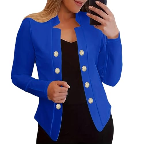 Blazer Damen Elegant, Sommerblazer Damen, Long Blazer Für Damen, Business Outfit Slim Jacke Casual Mantel Büro Jacke Blazer Winterjacke Strickjacke Für Karneval Karnevalskostüm von Dasongff