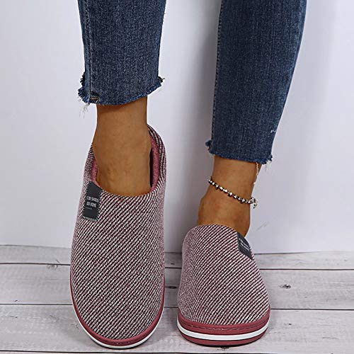 Dasongff Hausschuhe Damen Sommer，2024 Warm Pantoffeln Slipper Flache Plüsch Slippers Frauen Bequeme Schlappen Für Indoor & Outdoor Winter Filzpantoffel Hüttenschuhe Wolkenslipper von Dasongff