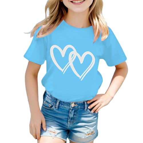 Dasongff Kinder Kleider, Baby Shirt Sommershirt Personalisiert T-Shirts für Trendige Teenager,Kinderkleidung mit Bedruckt Mädchen, kurzärmelig, Geschenk-Oberteile Tunika von Dasongff