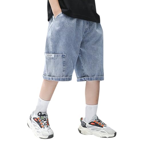 Dasongff Kinderkleidung Jungen, Cargohose Casual Kinder Taille Outdoorhose Freizeithose DüNn Cargo Shorts Jogginghose Trekkinghose Outdoor Activewear Hosen Für 8-15 Jahre von Dasongff