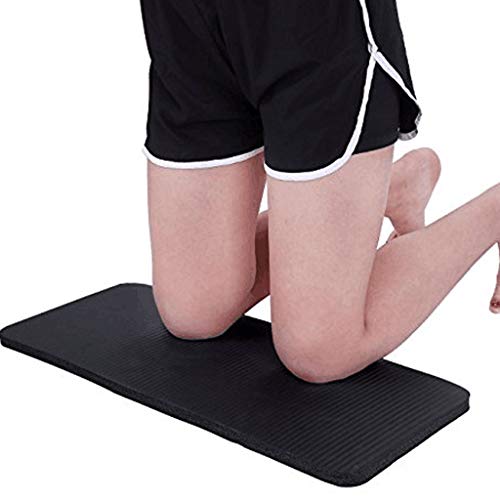 Dasongff Knee Pad Gymnastikmatte Schutzmatte für Knie und Ellenbogen Yogamatte Mini Yoga Knie Pad Fitnessmatte Workout für Fitness Haushalt Gartenarbeit 60x25cm (Black, 60x25x1.5cm) von Dasongff
