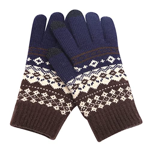 Handschuhe Herren Winter Winterhandschuhe Fahrrad Unisex Warm Laufhandschuhe Basic Touchscreen Fahrradhandschuhe Schlicht Skihandschuhe Retro Thermohandschuhe Für Fahrrad Ski Arbeitslaufen Outdoor von Dasongff