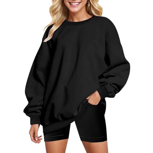 Leichter Sommer Hoodie Damen, Frauen Einfarbig Schalkragenpullover Kapuzenpullover Schalkragenhoodie Frauen Bequemer Langarmshirt Oberteil Sweatshirt Langarm Bedruckt von Dasongff