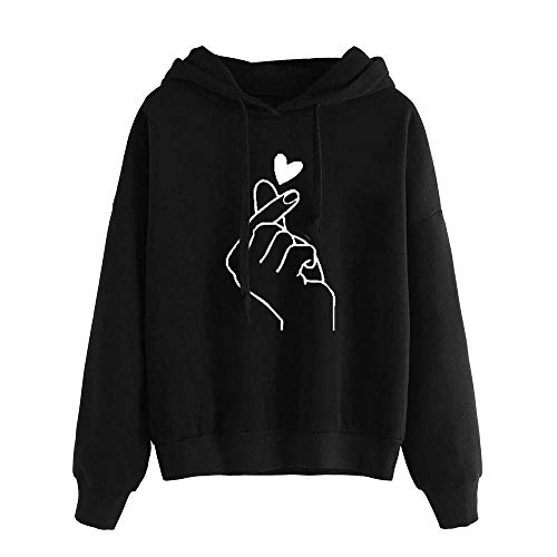 Sweatjacke Damen Mit Kapuze, Jacke Frauen Langen mit Kordelzug Casual Sport Sweatshirt Kapuzenjacke Winter Langarm Hoody Mantel Teenager Mädchen Kapuzenpullover von Dasongff