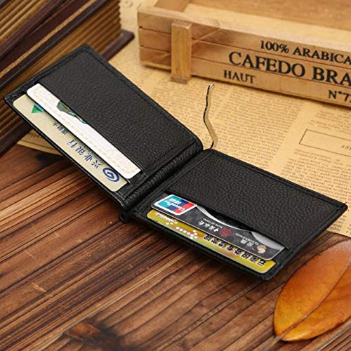 Ultra Bifold Wallet Clip Men's Money Slim ID Holder Card Credit Leather Shopping Wallet Faltbar von Dasongff