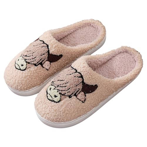 Winter Hausschuhe Damen Warm, Women Memory Foam Herren Frauen Winter Warme Große Größe Baumwolle Niedlich Pantoffeln Cartoon Bequeme rutschfeste Leicht Home Slipper von Dasongff