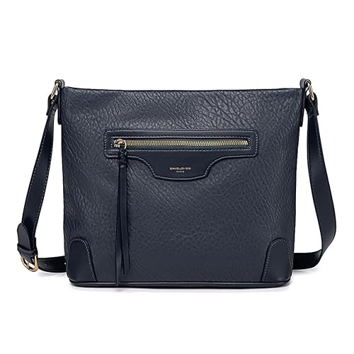 DAVID JONES - Damen-Umhängetasche mit mehreren Taschen – Messenger-Tasche / Schultertasche / Schultertasche aus Kunstleder – Tasche mit mehreren Reißverschlüssen – Messenger-Tasche – elegante von David Jones