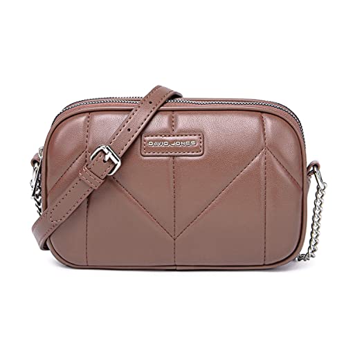 David Jones - Dämen Kleine Umhängetasche - Frau Mini Handtasche PU Leder - Handy Tasche Multi Taschen Reißverschluss - Kette Crossbody Bag Viele Fächer - Abendtasche Clutch Party Elegant - Alt Rosa David Jones - Dämen Kleine Umhängetasche - Frau Mini Handtasche PU Leder - Handy Tasche Multi Taschen Reißverschluss - Kette Crossbody Bag Viele Fächer - Abendtasche Clutch Party Elegant - Alt Rosa von David Jones