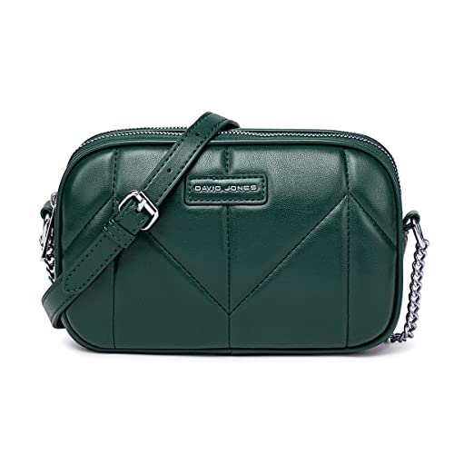 David Jones - Dämen Kleine Umhängetasche - Frau Mini Handtasche PU Leder - Handy Tasche Multi Taschen Reißverschluss - Kette Crossbody Bag Viele Fächer - Abendtasche Clutch Party Elegant - Grün David Jones - Dämen Kleine Umhängetasche - Frau Mini Handtasche PU Leder - Handy Tasche Multi Taschen Reißverschluss - Kette Crossbody Bag Viele Fächer - Abendtasche Clutch Party Elegant - Grün von David Jones