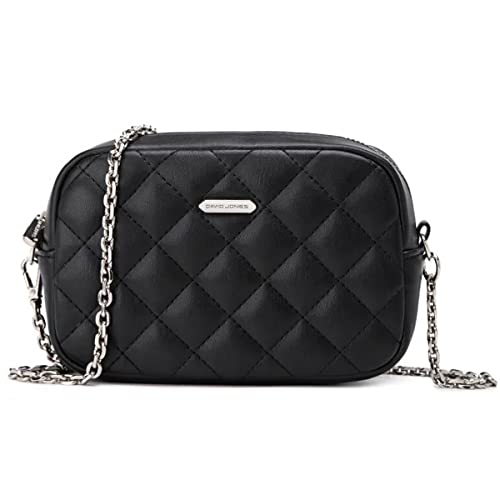 David Jones - Dämen Kleine Umhängetasche - Frau Mini Handtasche PU Leder - Handy Tasche Multi Taschen Reißverschluss - Kette Crossbody Bag Viele Fächer - Abendtasche Clutch Party Elegant Schwarz David Jones - Dämen Kleine Umhängetasche - Frau Mini Handtasche PU Leder - Handy Tasche Multi Taschen Reißverschluss - Kette Crossbody Bag Viele Fächer - Abendtasche Clutch Party Elegant Schwarz von David Jones