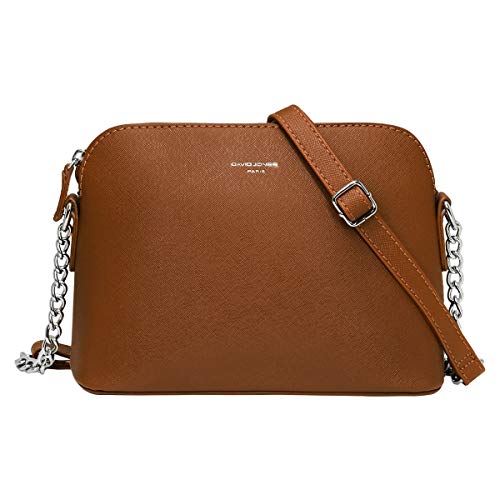 David Jones - Damen Kleine Umhängetasche - Frau Handtasche PU Leder - Tasche Kette Schultertasche Crossbody Bag - Abendtasche Zip Reißverschluss - Party Handy City Clutch Mode Elegant - Kamel Braun David Jones - Damen Kleine Umhängetasche - Frau Handtasche PU Leder - Tasche Kette Schultertasche Crossbody Bag - Abendtasche Zip Reißverschluss - Party Handy City Clutch Mode Elegant - Kamel Braun von David Jones